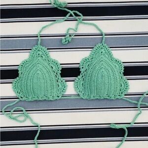 Crochet Halter Bikini Top